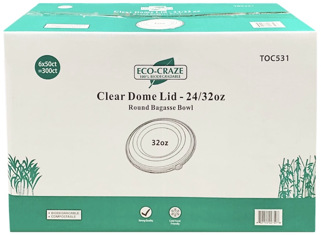 TOC531, Clear Dome Lids (300PC) Eco-Craze