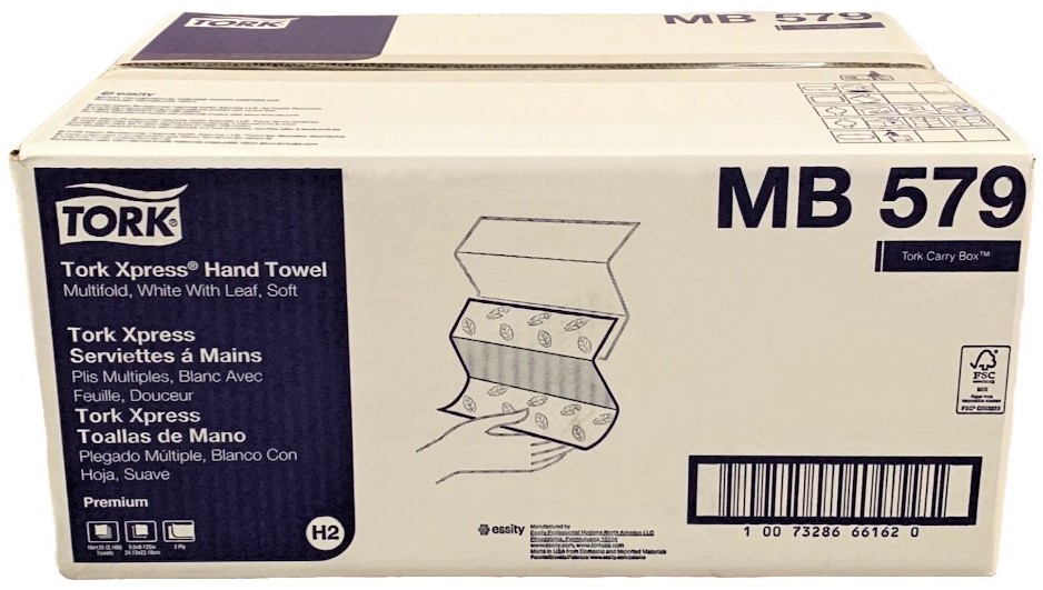 MB579, Multifold Hand Towels (16x135 PC) Tork