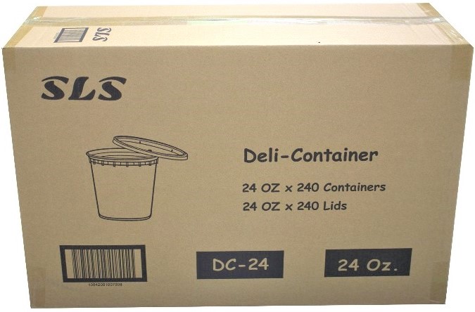 DC-24, 24oz Deli Containers Combo (240 SET) SLS