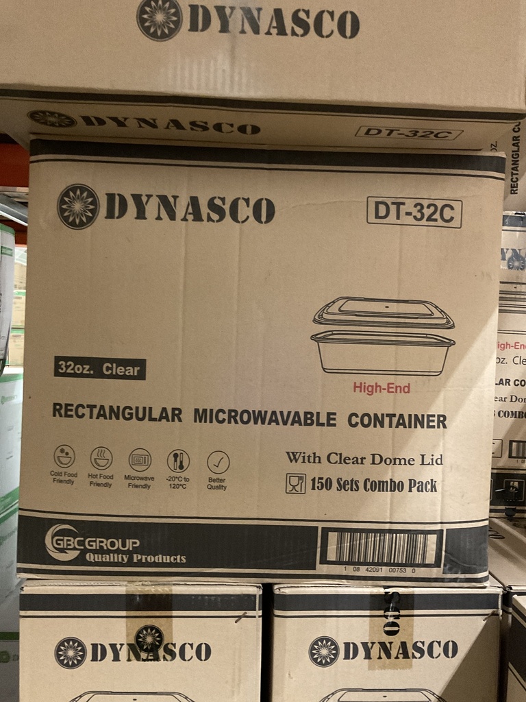DT-32C, Clear Rectangular Combo (150SET) Dynasco