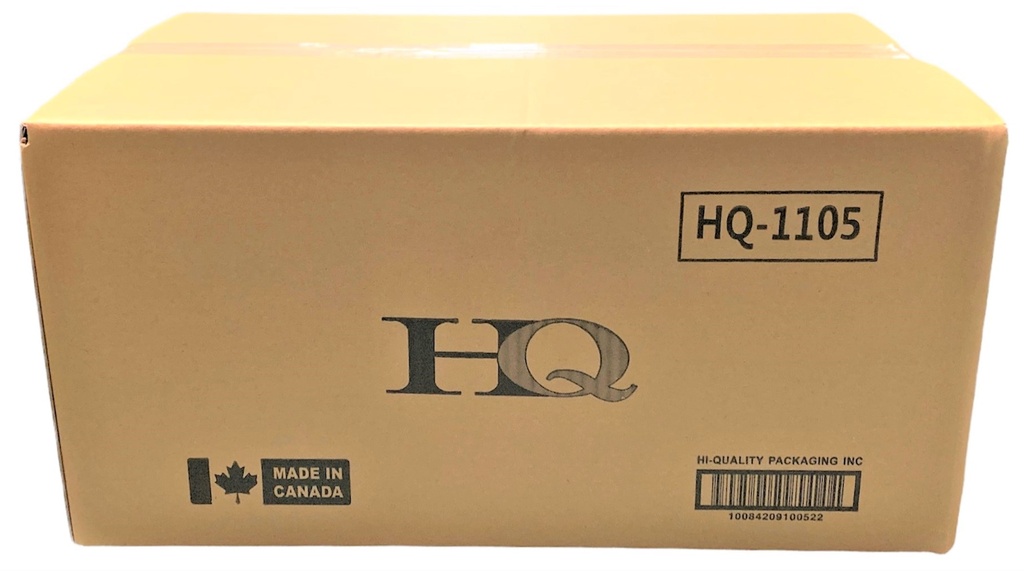 HQ-1105, 5“ Clear Hinged Containers (400 PC) Hi-Quality