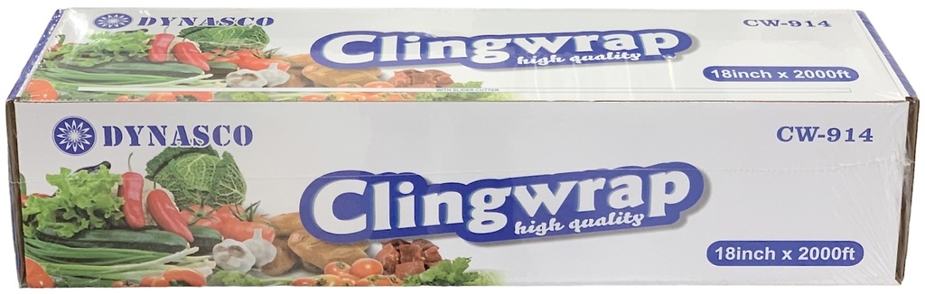 CW-914, 18"x2000 ft Cling Wrap (1 RL) Dynasco
