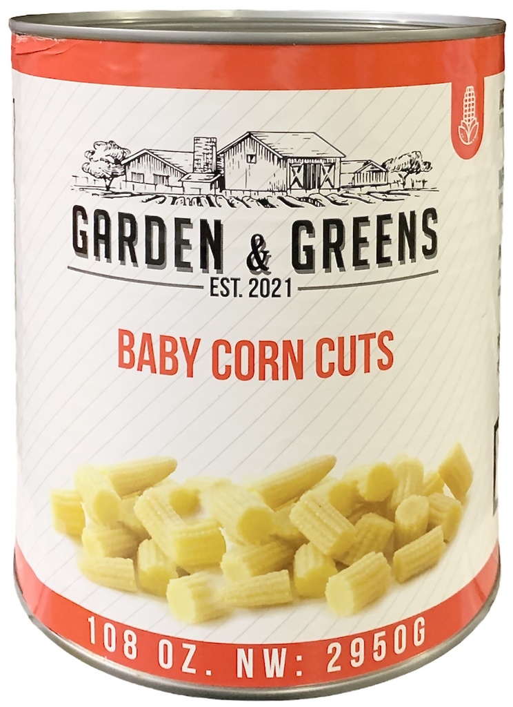 Baby Corn Cuts (108 oz) Garden & Greens