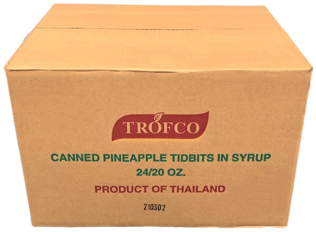 Pineapple Tidbits in Syrup (24x540mL) Trofco