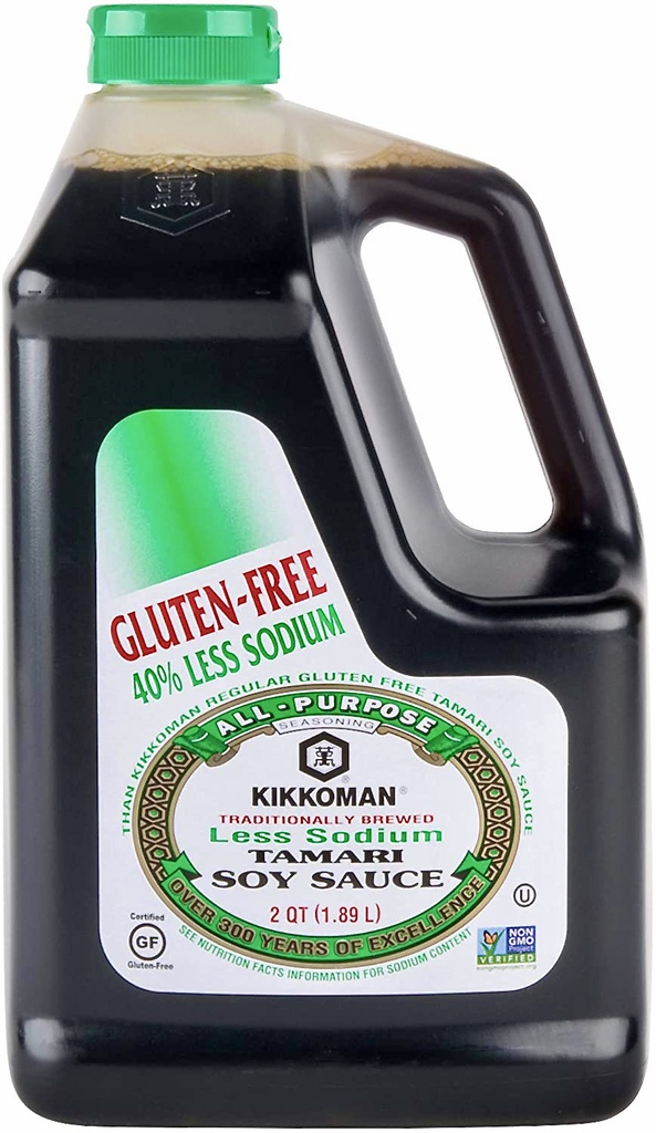 Gluten-free Less Sodium Tamari Soy Sauce (1.89 L) Kikkoman