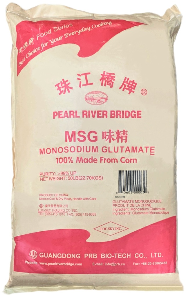 MSG/Monosodium Glutamate (50 lb) Pearl River Bridge