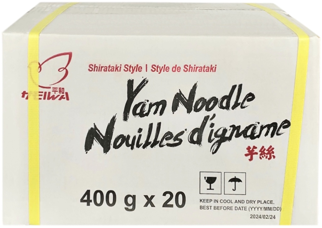 Shirataki Yam Noodle (20x400 g) Heiwa