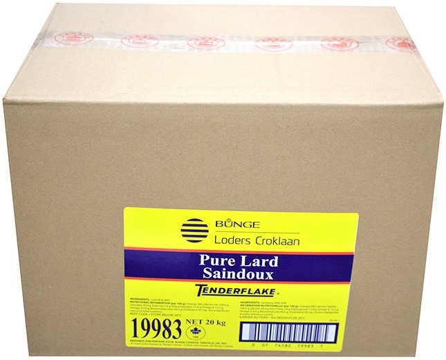 19983, Tenderflake Pure Lard (20 kg) Bunge