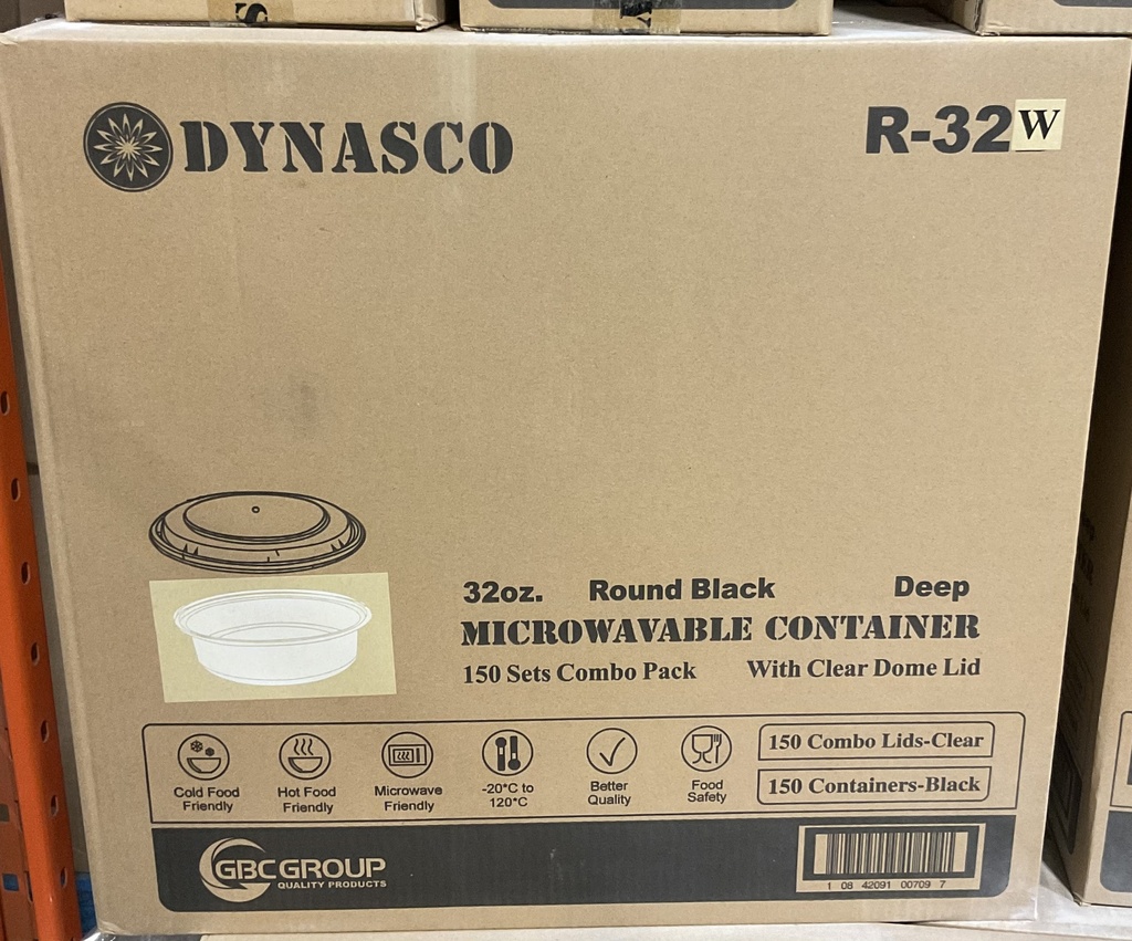 R-32W, White Round Combo (150 SET) Dynasco