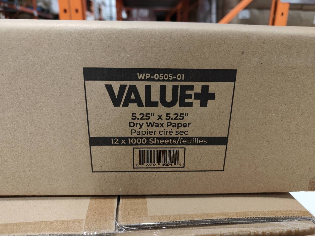 WP-0505-01, 5.25X5.25 Dry Wax Paper/Scale Paper (1000 PC) Value+