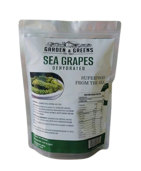 GD-0150, Dehydrated Sea Grapes (500g) Garden & Greens