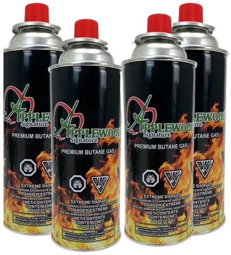 Butane Gas Cartridge (4x227 g) Applewood