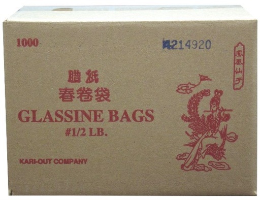 [*88001+1142] 0.5 lb Glassine Bags (1000 PC) Kari-Out