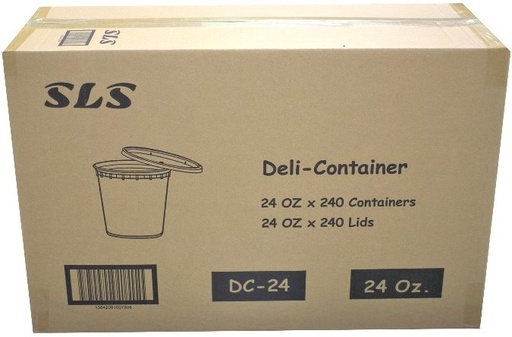 [*84806+1937@1] DC-24, 24oz Deli Containers Combo (240 SET) SLS