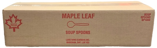 [*76233+ 2211] SP1000, Soup Spoons (1000 PC) Maple Leaf